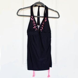 Black & Pink Tankini Top | Joe Boxer | Swimwear